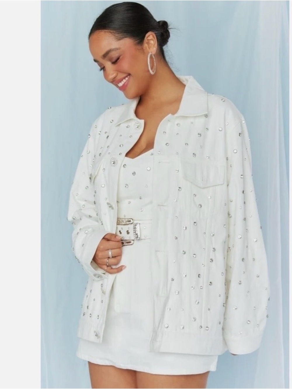 Show Me Your Mumu Getting Hitched Jacket in White Sz M